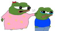 pepe mom pinches pepe 