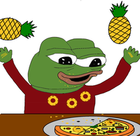 pepe pineapple pizza 