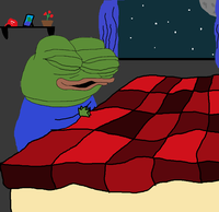 pepe praying on bed 