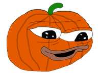 pepe pumpkin face 
