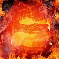 pepe pure fire angry in hell 