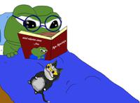 pepe reading finnish book 