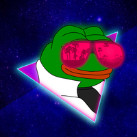 pepe retrowave motif 