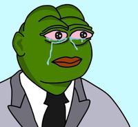 pepe round face cries 