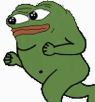 pepe running nude 