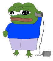 pepe sad cup phone 