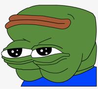 pepe sad face upside down 