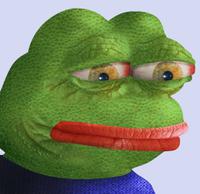 pepe sad lizard skin 