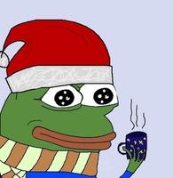 pepe santa cap coffee 