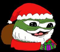 pepe santa happy present 