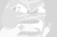 pepe screaming angry ascii art 