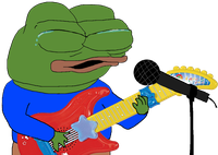 pepe singing playing guitar 