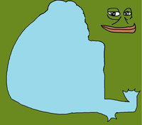 pepe smug folded hands out of body 