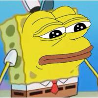 pepe spongebob face 