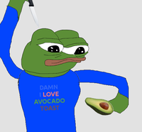 pepe stabs avocado 