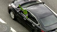 pepe stealing car 