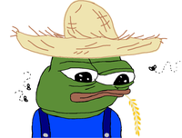 pepe straw hat flies 