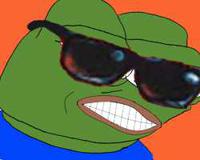 pepe sunglasses teeth clenched 