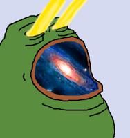 pepe swallowing galaxy 