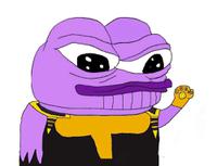 pepe thanos fist raised 