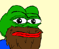 pepe thick beard 