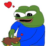 pepe tickles animal 