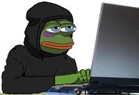 pepe tired hacking 