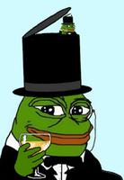 pepe top hat cheers pepe in top hat 