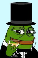 pepe tophat tux cheers 
