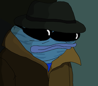 pepe trenchcoat avatary blue 