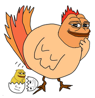 pepe turkey lays wojak egg 