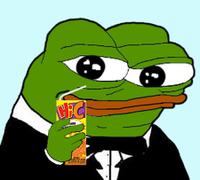 pepe tuxedo drinking hi c 