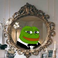 pepe tuxedo fancy mirror 