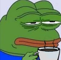 pepe unimpressed coffee 