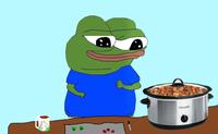 pepe using slow cooker 