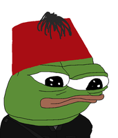 pepe wearing shriners hat 