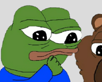 pepe whispers to bobo 