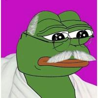 pepe white mustache 