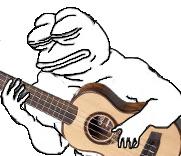 pepe white playing guitar 