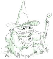 pepe wizard outline 