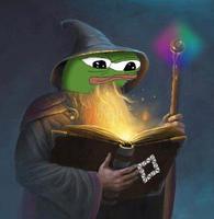 pepe wizard reading book 