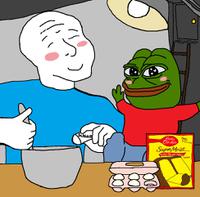 pepe wojak making cake 