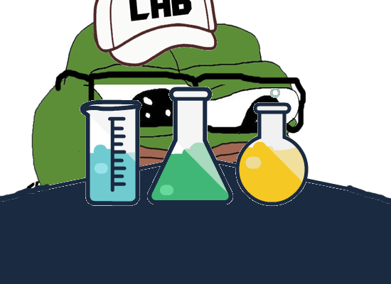 pepe in chemistry lab 