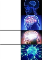 big brain meme template 
