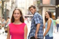 distracted boyfriend meme template 