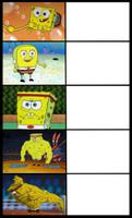 spongebob progression meme template 