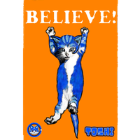 toshi cat believe demotivational poster 