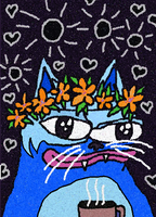 toshi cat flower crown 