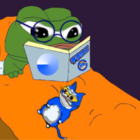 toshi cat pepe studying toshi 