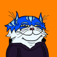 toshi cat smug hoodie face 